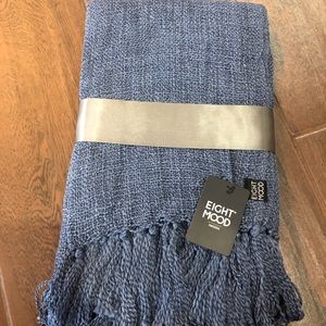 Eight Mood Sweden blue throw blanket NWT